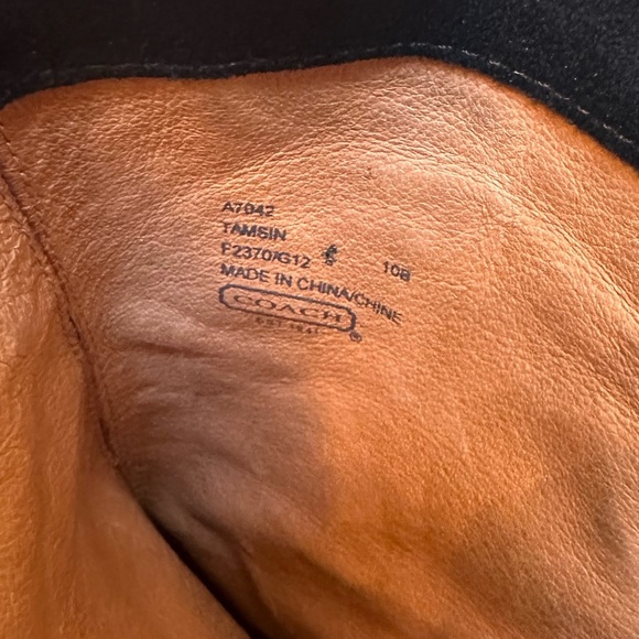 COACH Tamsin Black Suede Booties, Size 10  never worn - Picture 2 of 10